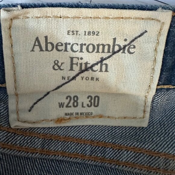 Abercrombie & Fitch A&F Classic Straight Distressed Denim Jeans Mens 28x30‎ - Picture 6 of 6
